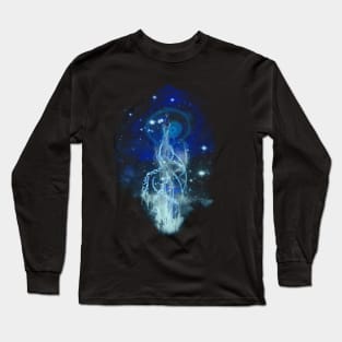 dancing with fireflies - blue version Long Sleeve T-Shirt